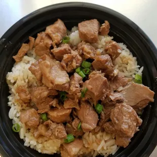 Pork Adobo with jasmine rice