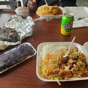 Two two entree plates with starrys and sweet