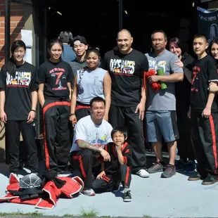 Hybrid Fitness Muay Thai Tournament 2014 demo team