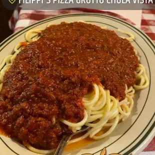 Spaghetti with meat sauce