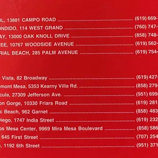 Other locations.