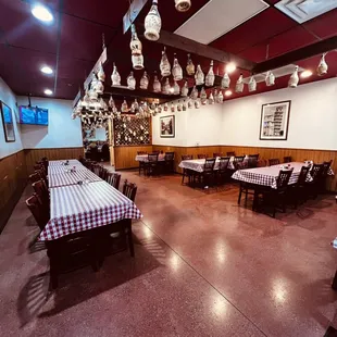 Inside one of the dinning room.