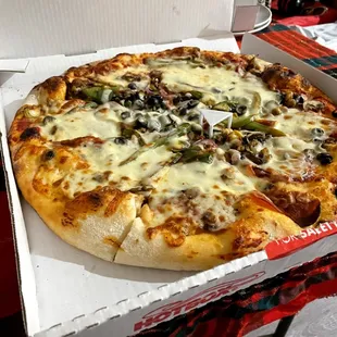 a pizza in a box