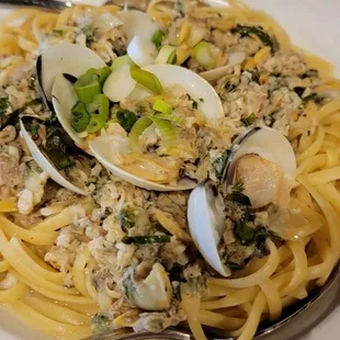 Linguini and Clams in white sauce