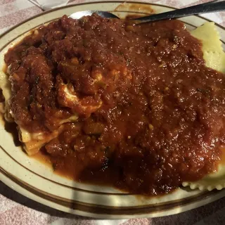 Ravioli with Meat Sauce