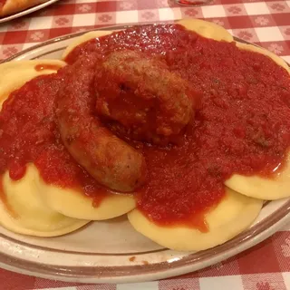 Ravioli with Meatball and Sausage