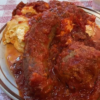 Lasagna with Meatball and Sausage