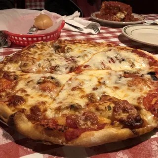 Pepperoni and Mushroom Pizza