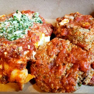 Here&apos;s the Lasagna and Ginormous Meatball leftovers!