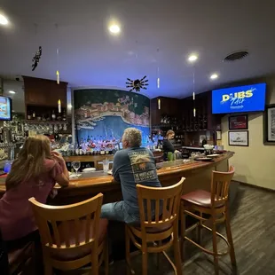 Tables in bar area