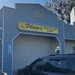 Not easy to see from the street.