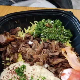 steak shawarma bowl