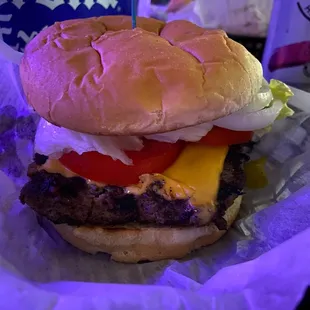All American cheeseburger