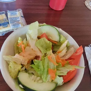 Delicious little salad with local tomato.