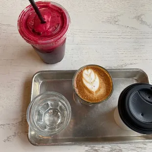 Fresh Pressed Juice and a Gibraltar