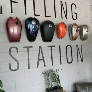 Cool display of coffee shop when entering