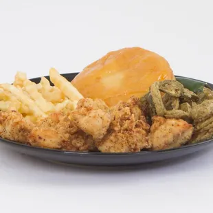 Our golden hot fry bread is the perfect boneless chicken side.Add okra, fries, mashed potatoes, Mac &amp; cheese or many more!