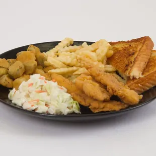 Hungry for a full plate? Build a dinner from our steak fingers, chicken fried steak, shrimp, fish, chicken strips, bbq, catfish and sides!