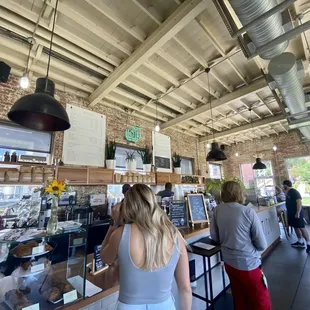 customers at the counter