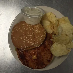 Pork Chop Sandwich