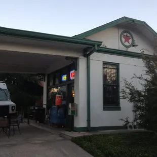 a truck parked outside