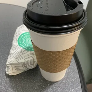 Americano &amp; veggie burrito