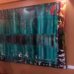 Juston Cline painted this titled Hidden Pain for two hundo dolla