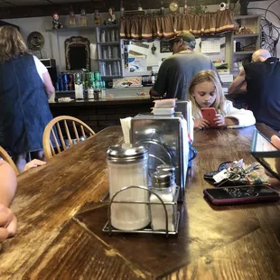 Seating area and bar area