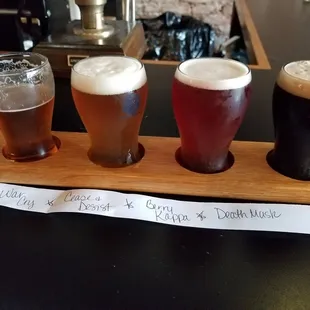 Flight of beer