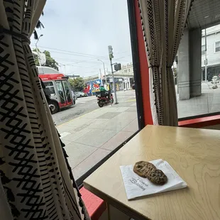 Cookies  with a view by the window