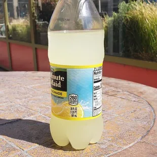 a bottle of lemonade