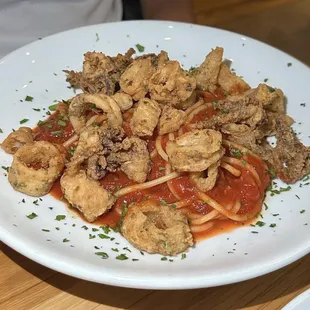 Calamari pasta