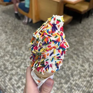 Swirl Sprinkle Cone