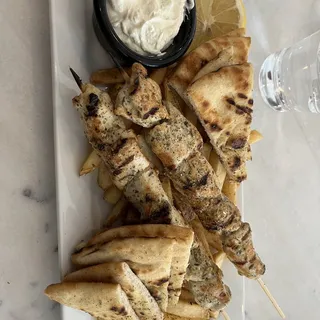 Chicken Souvlaki Platter