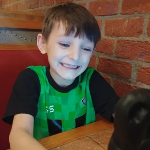 Hanging with little man