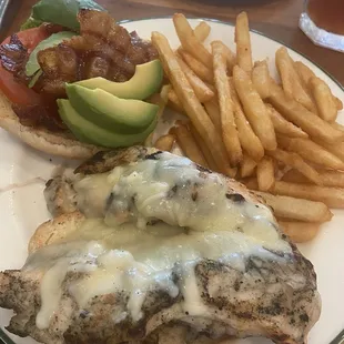 Chicken and avocado sandwich