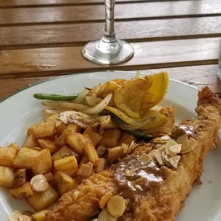 Catfish almondine, very tasty