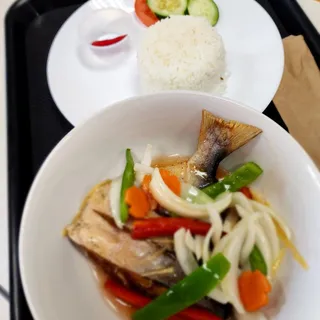 Sweet and Sour Pampano Combo