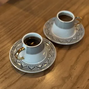 Turkish coffee served traditionally