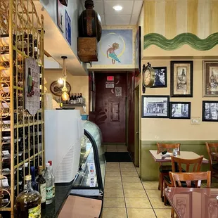 the interior of the restaurant