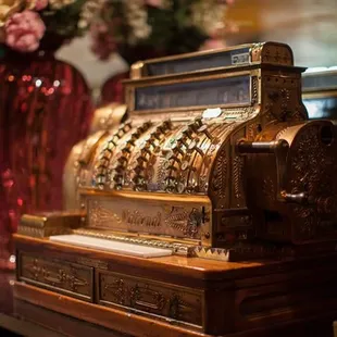 Antiques throughout restaurant