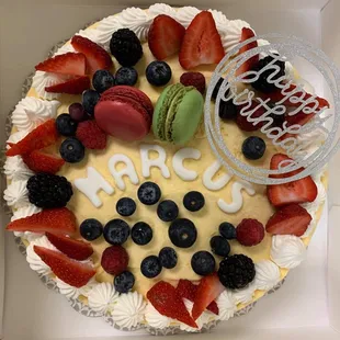 a birthday cake in a box