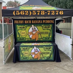 Filthy Rich Banana Pudding Tent