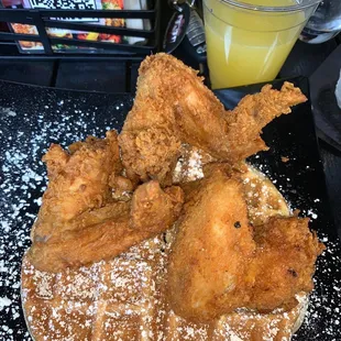 Chicken and waffles