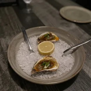 Cajun roasted oysters