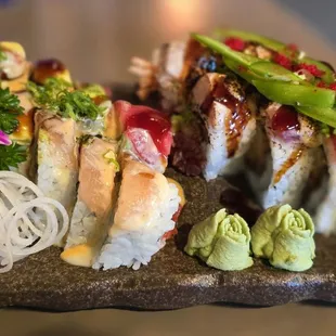 Arena and Spicy Ninja rolls