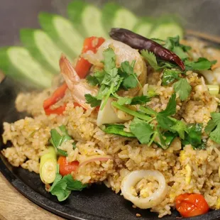 Tom yum seafood fried rice