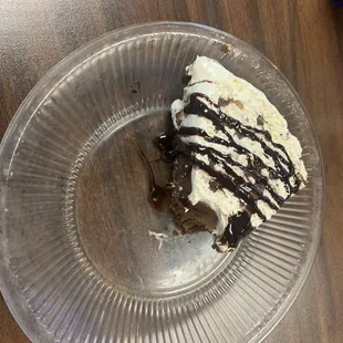 Chocolate pie topped off a great meal!