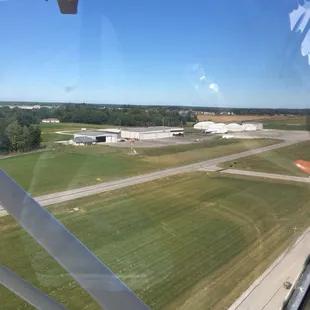 View of Putnam County Airport where The Final Approach Family restaurant is.