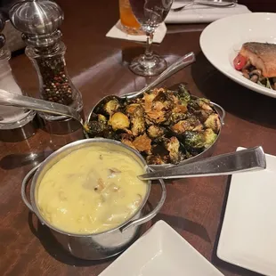 Brussels &amp; mashed potatoes